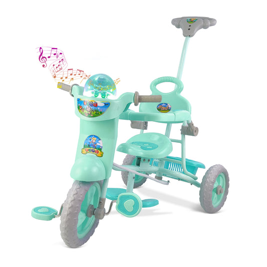 Dash Vega Musical Tricycle with Storage Basket and Lights Kid's (Choose Any Color)
