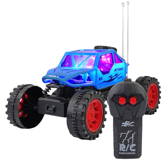 NHR Off-Road Rock Crawler: 3D Light RC Monster Truck for Kids (Choose Any Color)