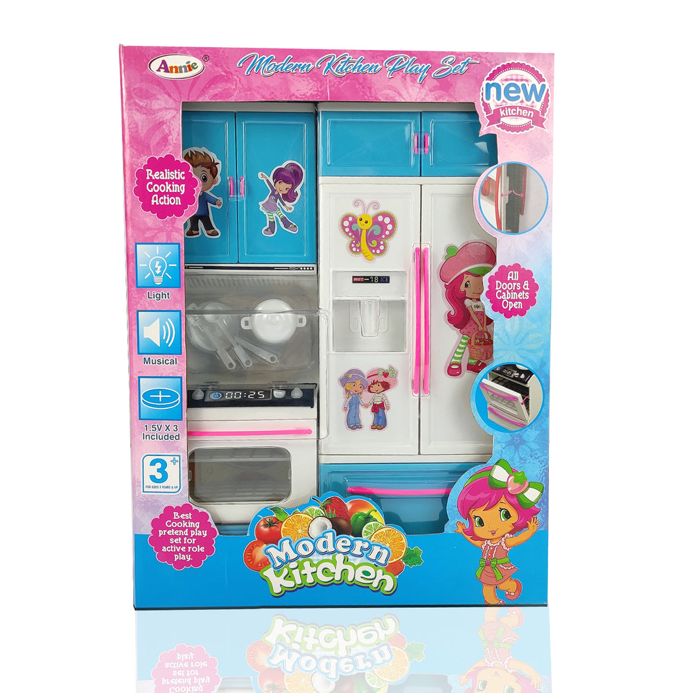 NHR 2 Door Station Kitchen Set with Lights and Music for Kids- Openable Door Kitchen Set for Kids, Kitchen set for Kids, Pretend Play set, Kitchen Set with Light and Music, Musical Kitchen Set, Kitchen Play Set