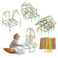 
              NHR Mega Jumbo Pack of Multi Colored DIY Educational Straw Assembly set for Kids (45pcs Straw + 45pcs Connector)
            