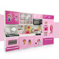 NHR Pearl Home Kitchen Set with Light and Music for Kids(3+ years)