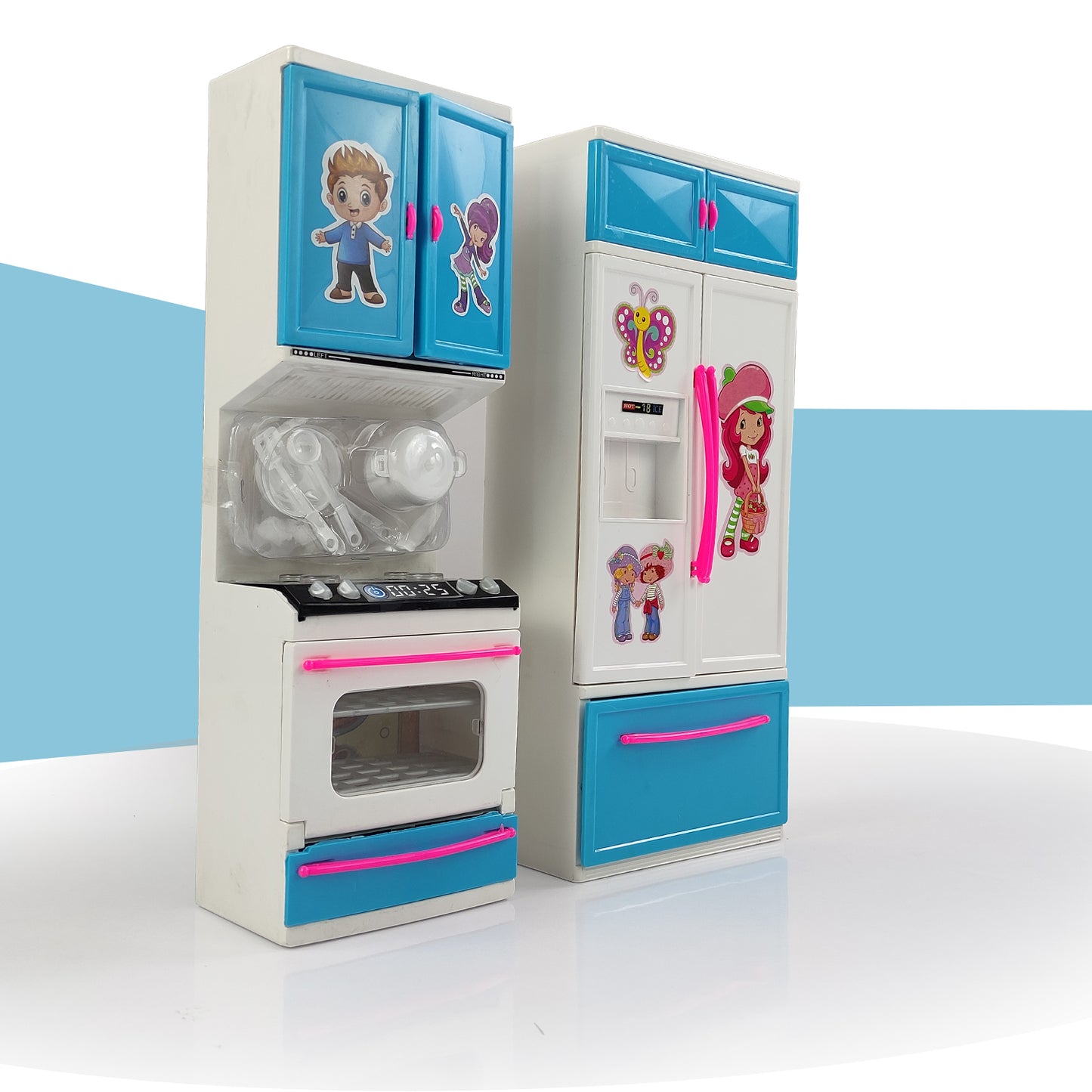 NHR 2-Door Station Kitchen Set with Lights and Music for Kids