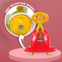 NHR Car Style Baby Potty Seat With Wheel & Removable Tray - Potty Training Seat for 6 to 2 Years Kids, Toilet Seat For Babies, Potty Chair, Potty Seat Closet For 1 To 2 Years Kids, Pot for Babies, Potty Seat With Wheels For infant (Red)