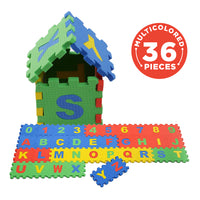 NHR CREATION ABC & Alpha-Numeric Floor Puzzle Block Game Thick Foam Play EVA PU Mats for Kids