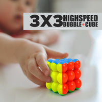 NHR 3x3 Bubble Puzzle Cube for Kids, Cube Game Toy, Magic Cube, Rubic Cube, Puzzle Cube, Brainstorming Puzzle Cube, Square Cube, 3x3 High Speed Magic Cube for +5 Years Kids, Rubic Cube for Kids, Magic Puzzle (Multicolor)