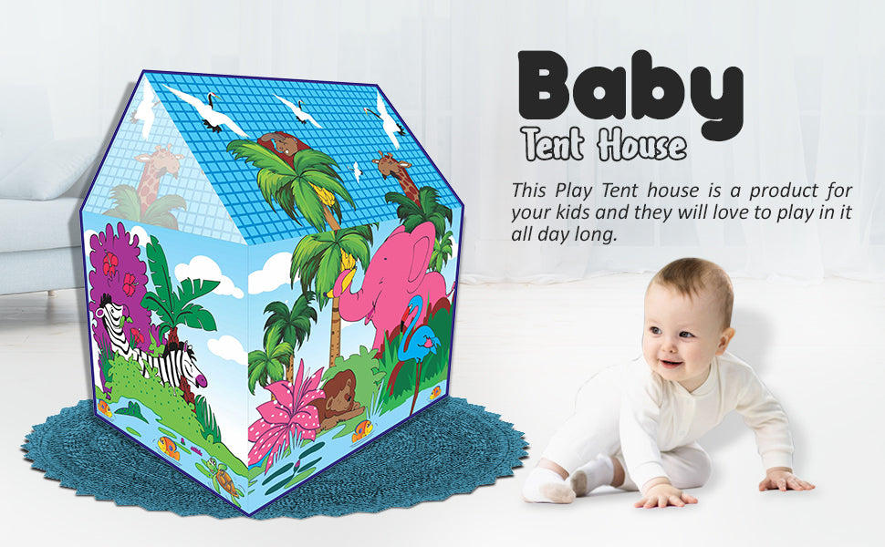 NHR Jumbo Size Animal Printed Lightweight Multicolor Play Tent House