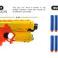 NHR Foam Blaster Gun with 8 Suction Dart Bullets & 4 Shooting Targets for Kids