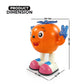 NHR Dancing Toy for Kids Walking Musical Toys Light Sound Electric Toys (Orange)