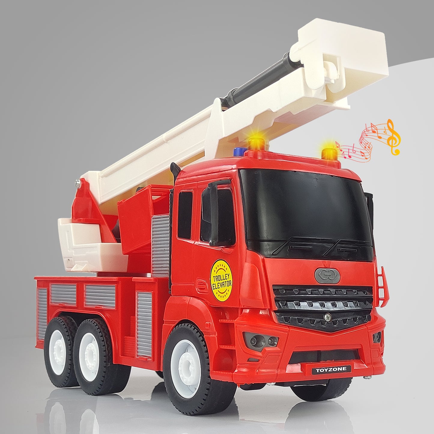 NHR Rescue Crane Truck Toy (Red)