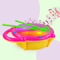 NHR Musical Drum Toy with 3D Flashing Light for Kids- Drums Toys with Light & Music, Toy Drum for Kids, Musical Drum, Drum, Drum for Kids, Drum with Lights, Khilona, Bache wala Drum