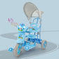 Dash Vega Musical Tricycle for Kids with Canopy and Parent Push Handle (Choose Any Color)