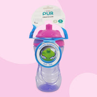 
              PUR 5508 Click & Lock Sippy Cup for Baby & Toddler, Leak Proof, 100% BPA Free, Easy to Hold, Frim Grip Sipper Bottle for Kids 360ml / 12oz (Pink, 12+ Months)
            