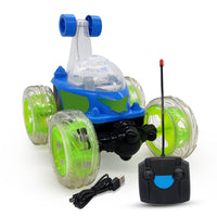NHR Ben 10 Car With 360 Degree Rotating Remote Control Rechargeable Stunt Car with Lights, Stunt Car for Kids, Stylish Car for Kids, Toy Car for Children, Rc Car, Baccho Ki Gaadi, Gaadi, Ben-10 Car For +3 Years Kids-Blue