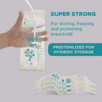 
              PUR Breast Milk Storage Bags, BPA Free Disposable Bag, Milk Freezer Bags for Breast Feeding, Transparent Milk Bag, Milk Storage Bag for Baby, Milk Bag (Pack of 50)
            