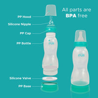 
              PUR Anti Colic Straight Feeding Bottle with Free Milk Storage Bag for Baby, BPA Free Baby Feeding Bottle, Feeding Bottle, Bottle for Baby, Milk Feeding Bottle, Feeding Bottle for Baby, Bottle with Nipple (250ml, Green)
            