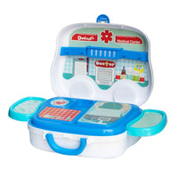 NHR Doctor Set Pretend Play Learning Educational Tool Toy with Portable Medical Clinic Suitcase & Equipment's -14 pcs- Multi color