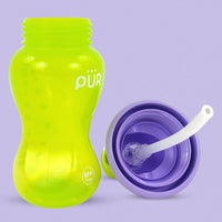 
              PUR Flip Straw Cup for Baby, Sipper Cup, Bottle for Baby, Gift for Baby, Water Bottle for 6+ Months  (Purple)
            
