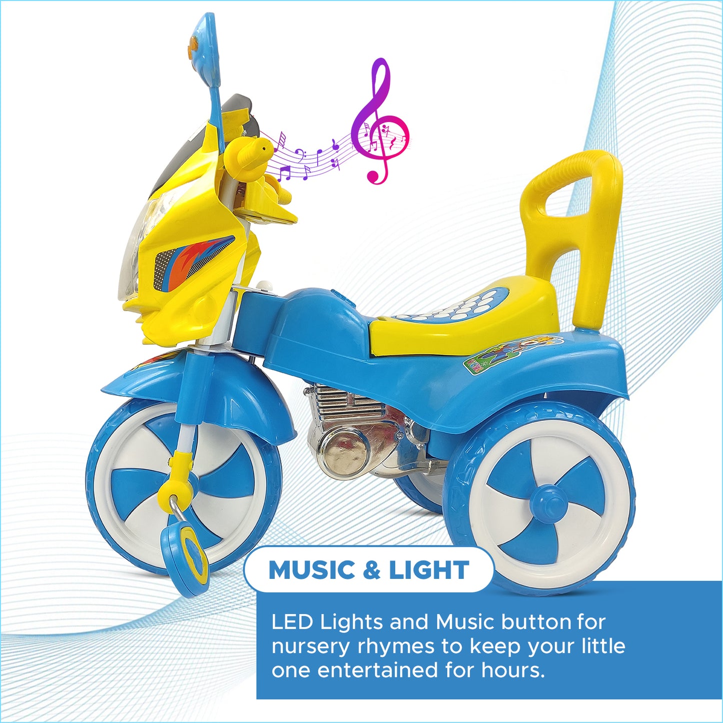 Dash Victor Tricycle for Kids Light and Music (Choose Any Color)