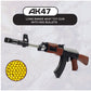 NHR AK47 Toy Gun With 500 Bullets: Long Range Shooting Gun for Kids +10 Years