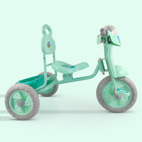 Dash Vega Musical Tricycle with Storage Basket and Lights Kid's for 1-3 Years Baby Trike Ride on Outdoor, Suitable for Babies, Boys & Girls (Green)