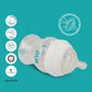 PUR Anti Colic Feeding Bottle for Baby (150ml, White)