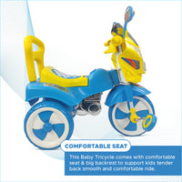 Dash Victor Tricycle for Kids, Baby Cycle, Kids Cycle, Tricycle for Kids for 2 Years to 5 Years with Under Seat Storage, Light and Music (Capacity 30Kg | Blue)