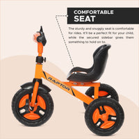 
              Dash Raptor Tricycle For Kids, Baby Cycle, Ride On, Tricycle, Kids Cycle, Children Cycle, Baby Tricycle, Tricycle for Kids, Tricycle For Kids For 1 Years+, Tricycle for Kids for 2 Years+ (Capacity 25Kg, Orange)
            