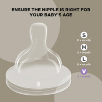 PUR Anti Colic Feeding Bottle with Free Milk Storage Bag for Baby, BPA Free Baby Feeding Bottle, Feeding Bottle, Bottle for Baby, Milk Feeding Bottle, Feeding Bottle for Baby, Bottle with Nipple (250ml, Yellow)