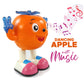NHR Dancing Toy for Kids Walking Musical Toys Light Sound Electric Toys (Orange)