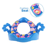 NHR Baby Cushioned Potty Seat With Easy Grip Handles & Comfortable seat-Potty Seat, Potty Chair for Kids, Kids Potty Trainning Seat Foam Potty Seat for 6-18 Months Babies, Baby Potty Chair, Toilet Seat, Potty Chair For Infant, Potty Trainer-Blue