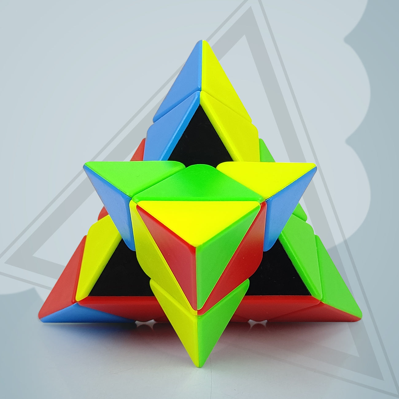 NHR 3x3 Triangle Puzzle Cube for Kids (Multicolor)