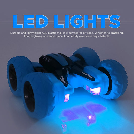 NHR 360° Rotating Stunt RC Car with LED Lights (Choose Any Color)