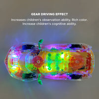 NHR Transparent Musical Car With 3D Lights, Remote Control Car For 3 Years+ Kids, Remote Control Car,  RC Car for Kids, Car for Kids, Musical Car For Kids, Baccho Ki Gaadi, Musical Car, Transparent Car (Multicolor)