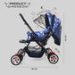 NHR Foldable Pram with 3 Recline Positions, Reversible Handlebar (Choose Any Color)