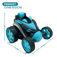 NHR Remote Control Car RC Stunt Vehicle 360°Rotating Rolling Radio Control Electric Race Car, Boys Toys Kids (3+ Years, Blue)