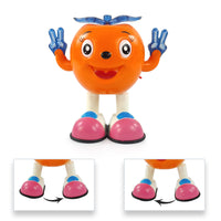 NHR Dancing Toy  for Kids Walking Musical Toys for Toddlers Light Sound Electric Toys, Toy for kids, Kids Toys , Khilona, Nachnevala Khilona,  Toy, Dancing Toy, Electric Toy (Orange)