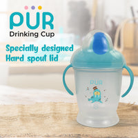 
              PUR Drinking Cup for Baby, Baby Cup, Baby Sipper Bottle, Bottle for Baby, Gift for Baby, Baby Drinking Cup for +6 Months (Blue)
            