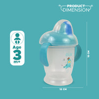 PUR Drinking Cup for Baby, Baby Cup, Baby Sipper Bottle, Bottle for Baby, Gift for Baby, Baby Drinking Cup for +6 Months (Blue)