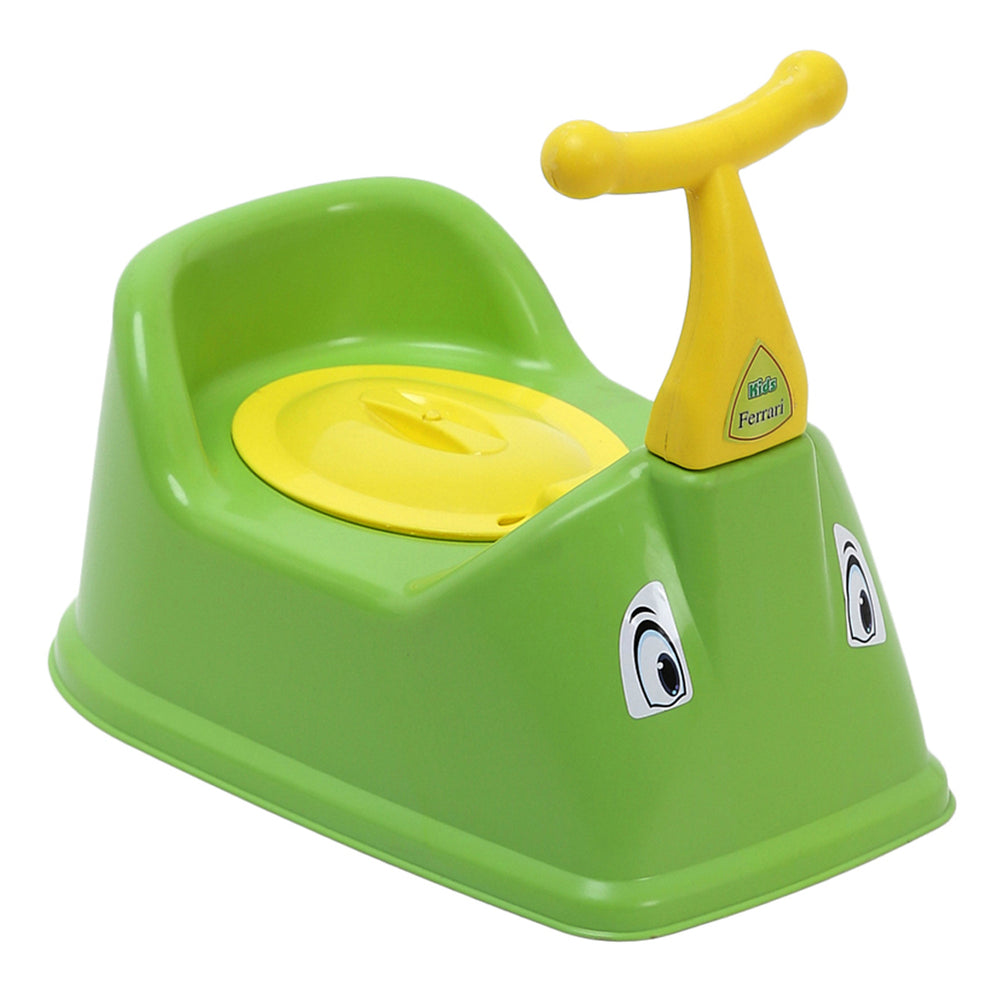 NHR Scooter Style Baby Potty Trainer Seat with Removable Bowl and Closable Cover (Green)