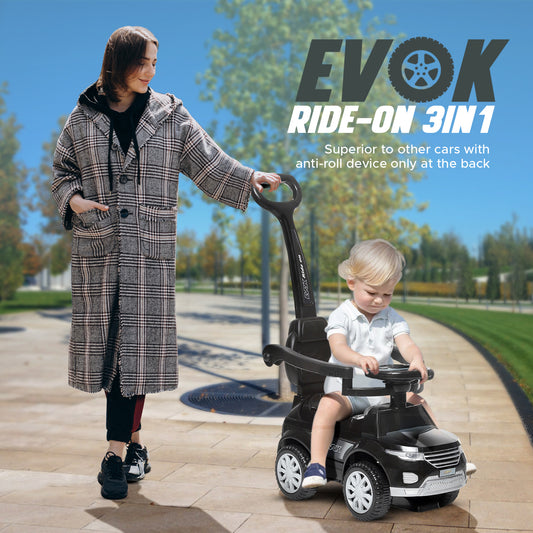 Evok 3-in-1 Ride-On kids Car with parental handle for Ages 1-4 (any one)