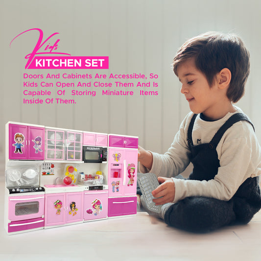 NHR Pearl Home Kitchen Set with Light and Music for Kids(3+ years)