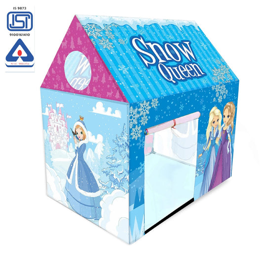 NHR Jumbo Size Snow-Queen Theme Light Weight Tent House for Kids - Multicolor