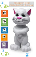 
              NHR Intelligent Talking Tom Cat, Speaking Robot Cat Repeats What You Say, Touch Recording Rhymes and Songs, Musical Cat Toy for Kids (3+ Years, White)
            