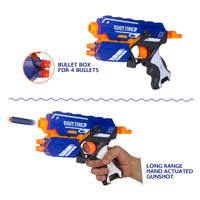 
              NHR Blaze Storm Manual Soft Bullet Gun Toy with 10 Safe Soft Foam Bullets, Fun Target Shooting Battle Fight Game for Kids (Pack of 1, Multicolor)
            