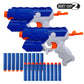 NHR Combo Set of 2 Foam Blaster Gun Toy (10 Foam Bullets and 10 Suction Dart Bullets) Grey