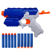 
              NHR Foam Blaster Gun Toy, Safe and Long Range Shooting Gun, (5 Foam Bullets and 5 Suction Dart Bullets) 8+ Years, Grey
            