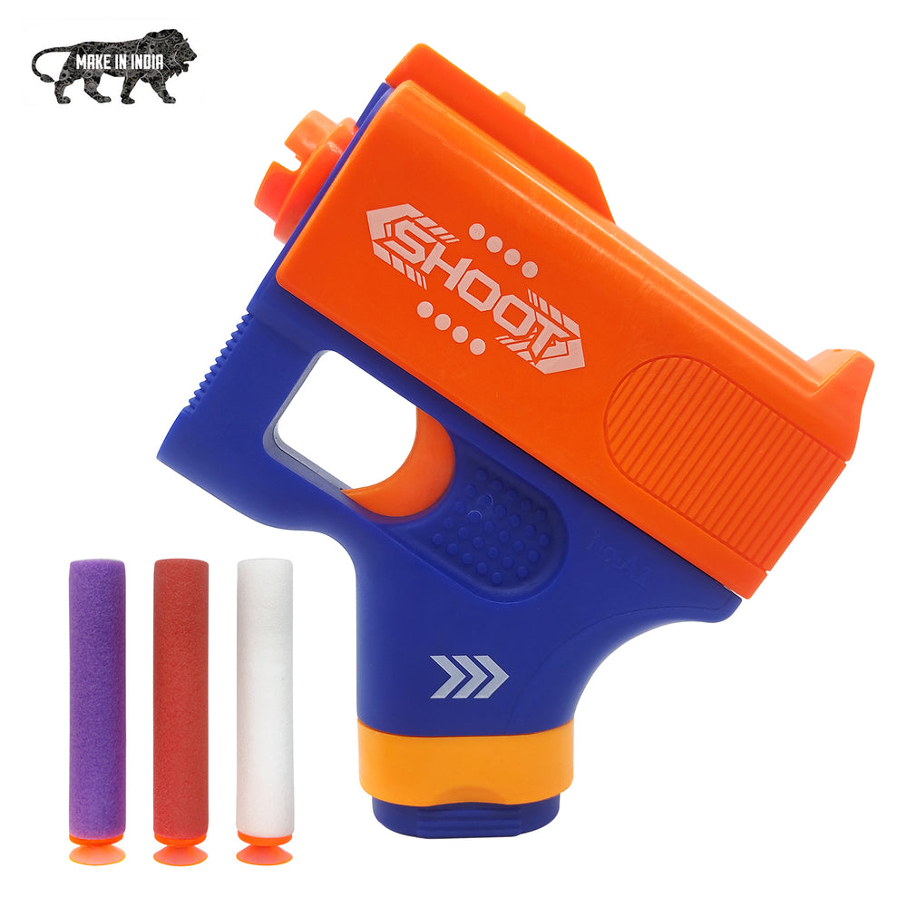 NHR Toy Soft Bullet Gun with Foam Bullets & Light Toy Guns for 8+ Kids, Durable and Safe Design, Easy to Operate Playtime Guns for Shooting Imaginary Targets, Multicolor