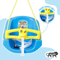 
              Dash Plain Adjustable Plastic Wave Swing for Kids Indoor and Outdoor Hanging Swing Jhula- Up to 6 Months Boys and Girls (Blue)
            