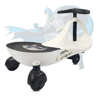 NHR Batman Grand Kids Magic Car, Kids Ride-On, Magic Twister Car, Swing Magic Car Ride On for Kids Suitable for 3+ Years Boys & Girls with Scratch Free Wheels, 40 Kgs Weight Capacity (White)