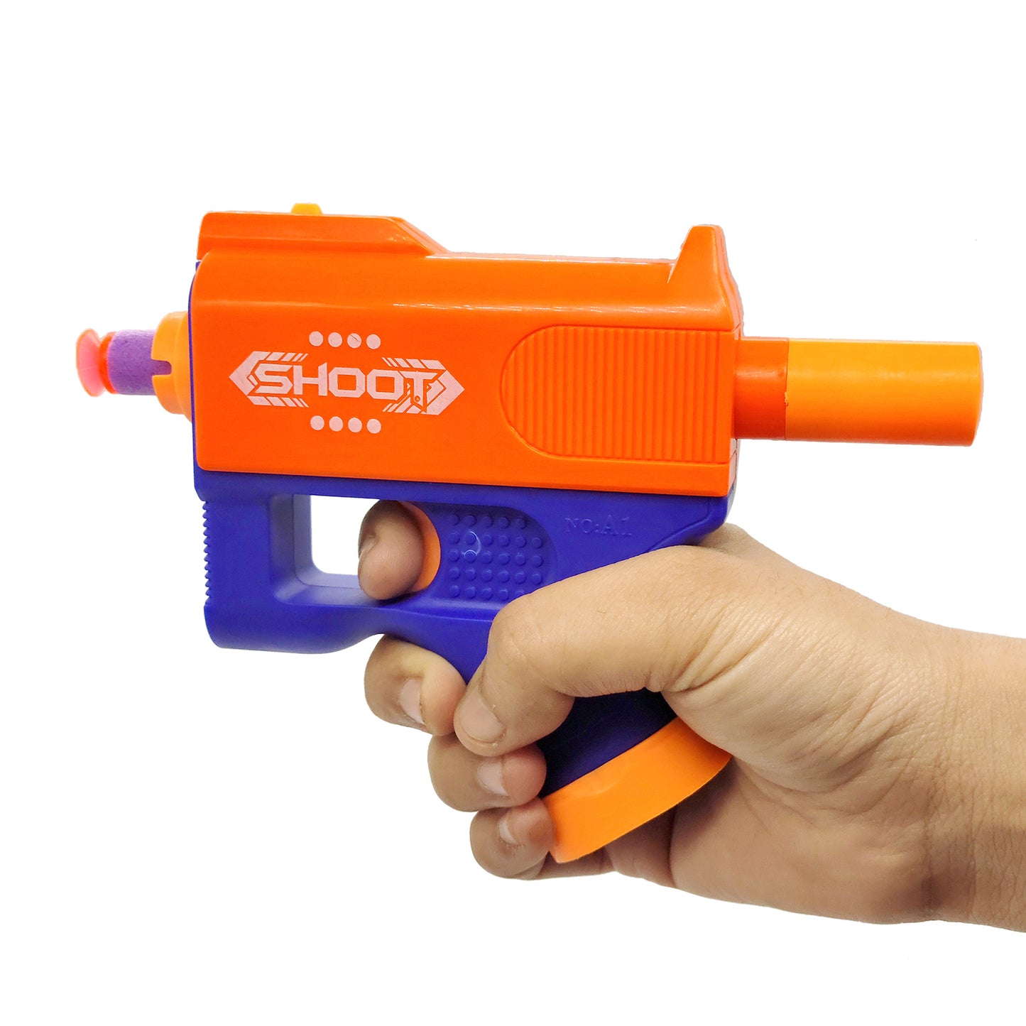 NHR Toy Soft Bullet Gun with Foam Bullets & Light (Multicolor)
